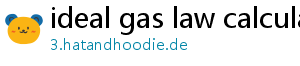 ideal gas law calculator